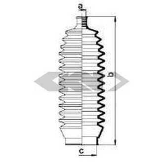 Пильник рульового механізму GKN SPIDAN 83868