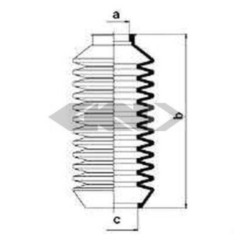 Пильник рульового механізму GKN SPIDAN 83502