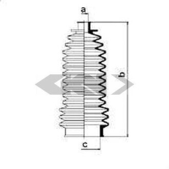 Пыльник рулевого механизма GKN SPIDAN 83649