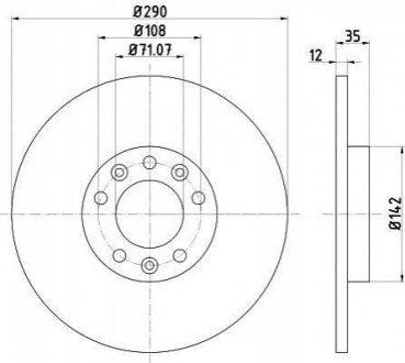 Тормозной диск (TMD) TEXTAR 92267303 (фото 1)