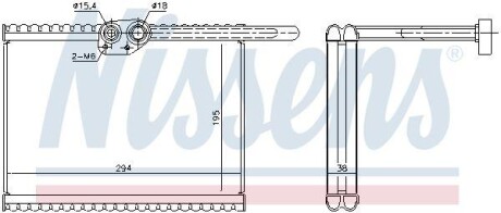 Испаритель, кондиционер NISSENS 92324