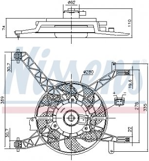 Вентилятор радіатора NISSENS 85751