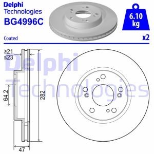 Тормозной диск DELPHI BG4996C (фото 1)