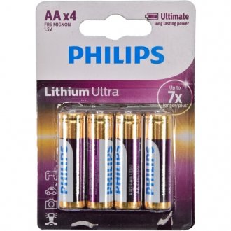 Батарейки 1,5V 4 шт PHILIPS FR6LB4A/10 (фото 1)