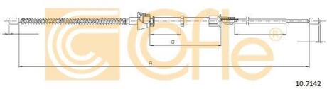 Трос стояночного тормоза COFLE 10.7142
