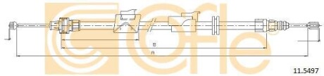 Трос гальма стоянки COFLE 11.5497