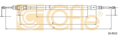 Трос стояночного тормоза COFLE 10.4523