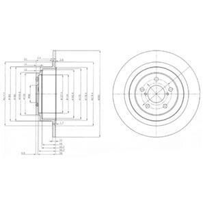 Гальмівні(тормозні) диски DELPHI BG4154 (фото 1)