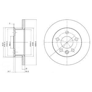 Гальмівний диск DELPHI BG2716