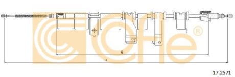 Трос стояночного тормоза COFLE 17.2571