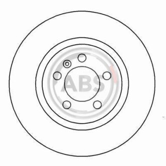 Тормозной диск пер. Jetta/Vento/Golf/Passat/Corrado/Toledo 91-99 A.B.S A.B.S. 16080