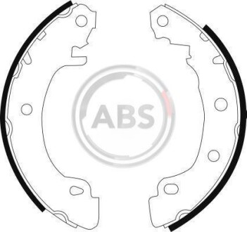 Гальмівні колодки зад. Renault Megane I 96-03,III 08- (Bendix) A.B.S A.B.S. 8988