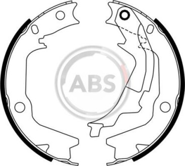 Колодки тормозные задн. Getz/Sonata/Optima/Magentis 98-12 A.B.S A.B.S. 9198