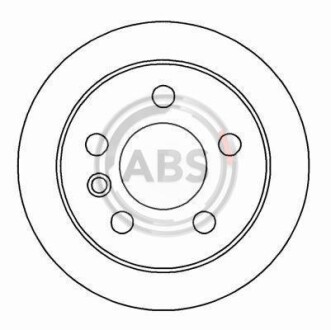 Гальмівний диск перед. T4 -02/96 (R14)(1.9/2.4) (260x16) A.B.S A.B.S. 16082