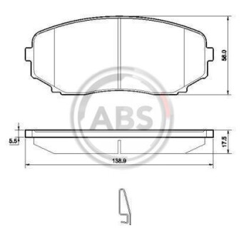 Гальмівні колодки перед. Mazda CX-7/CX-9 07- (sumitomo) A.B.S A.B.S. 37643