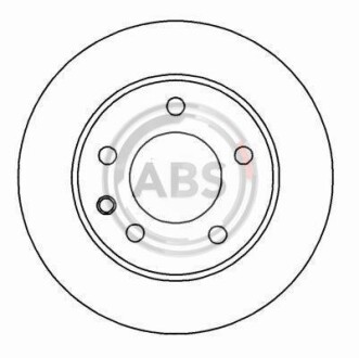 Гальмівний диск пер. Vectra/Omega/Omega/Carlton 86-05 A.B.S A.B.S. 15819