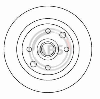 Гальмівний диск задн. Cavalier/Astra/KadeVectra 87-95 A.B.S A.B.S. 15893