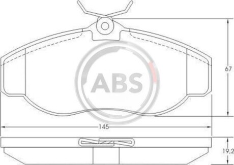 Колодки гальмівні пер. Discovery/Range Rover 94-04 A.B.S A.B.S. 36941