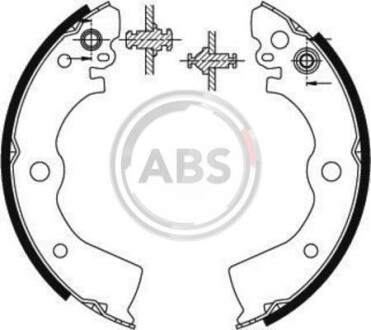 Колодки гальмівні задн. Almera/100NX/Sunny 90-00 A.B.S A.B.S. 8913