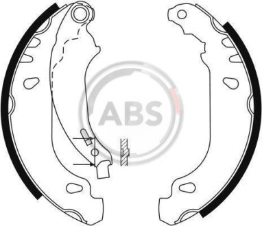 Гальмівні колодки зад. Peugeot 206 98- (Bosch) A.B.S A.B.S. 9124