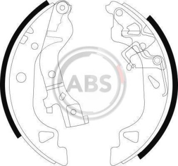 Гальмівні колодки зад. Fiat Punto 99-12 (AP) A.B.S A.B.S. 9075