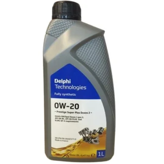 Моторное масло Prestige Super Plus Dexos 1 0W-20 синтетическое 1 л DELPHI 28492377D