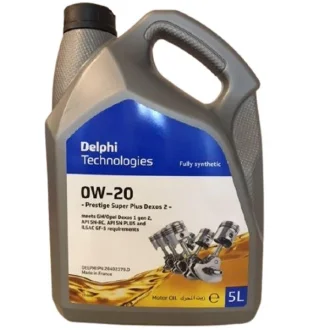 Моторное масло Prestige Super Plus Dexos 1 0W-20 синтетическое 5 л DELPHI 28492378D