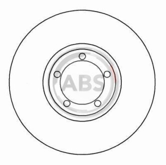 Гальмівний диск пер. Transit/Transit 94-08 A.B.S A.B.S. 16196