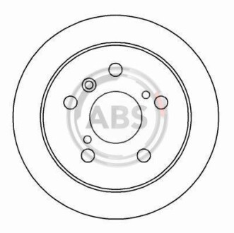 Гальмівний диск задн. Camry/ES 96-02 A.B.S A.B.S. 16229