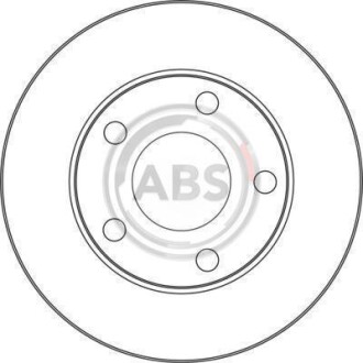 Гальмівний диск задн. A6 99-05 A.B.S A.B.S. 17056