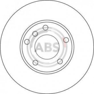 Тормозной диск пер.E39 96-04 A.B.S. 17335 (фото 1)