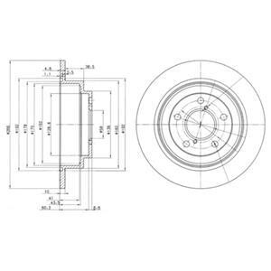 Тормозной диск DELPHI BG2826