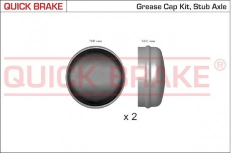 Пилозахисні колпачки для ступиці QUICK BRAKE 9821K (фото 1)
