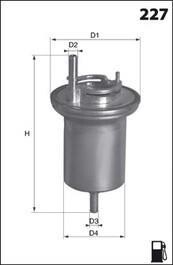 Фільтр палива MECAFILTER ELE6063