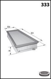 Фільтр повітря MECAFILTER ELP3780