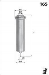 Фільтр палива (аналогWF8446/KL763D) MECAFILTER ELG5432