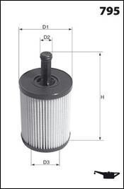 Фільтр оливи (аналогWL7296/OX188D) MECAFILTER ELH4307