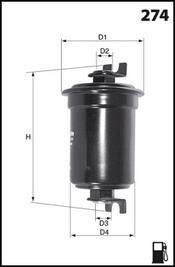 Фільтр палива MECAFILTER ELE6003