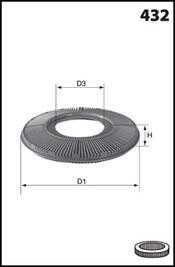 Фільтр повітряний MECAFILTER EL3773
