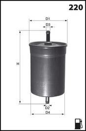 Фільтр палива MECAFILTER ELE6011