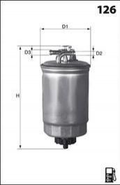 Фільтр палива (аналог/KL233/2) MECAFILTER ELG5283
