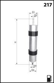 Фільтр палива MECAFILTER ELE6026