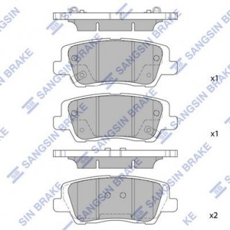 Кт. Тормозные колодки дисковые SANGSIN HI-Q SP1920