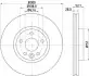 Тормозной диск пер. Mondeo/Mondeo/S-Max 07-14 (PRO) PAGID HELLA 8DD355116-221 (фото 1)