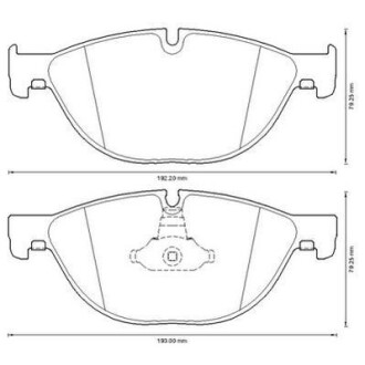 BMW Колодки тормозные передн. 5 F10,6,7 F01/F02 10- JURID 573292J