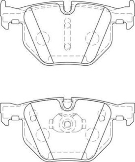 Тормозные колодки задн. BMW E90 E60 E70 2,0-3,0 JURID 573744J