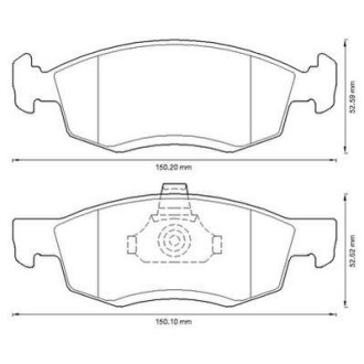 RENAULT Тормозные колодки передн. Logan,Duster JURID 573295J