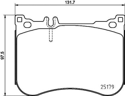 Тормозные колодки перед. W222/W213 14- PAGID HELLA 8DB355021-211