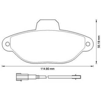 Колодки тормозные дисковые FIAT Panda 03- JURID 573267J