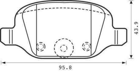 FIAT Тормозные колодки задние Punto 99- JURID 573019J